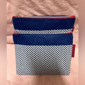 2 - NWOT British Airways World Traveller Plus Pouches